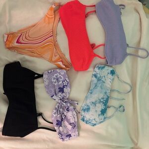 Colorful Random Bikini Bundle From Pacsun and Hollister(XS-S)